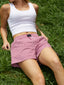 one dna red gingham shorts