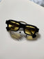 rectangle sunglasses yellow lens one dna