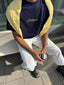 yellow cable knit sweater one dna