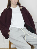 Vintage Ralph Lauren Fleece Jacket in Maroon