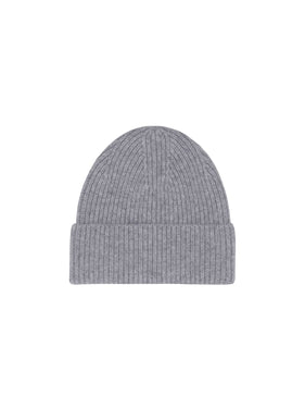 ash gray wool beanie