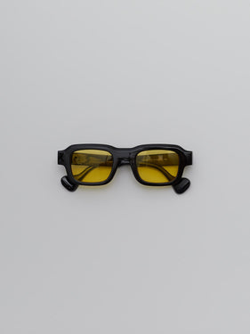 Rectangular Sunglasses Black/Yellow