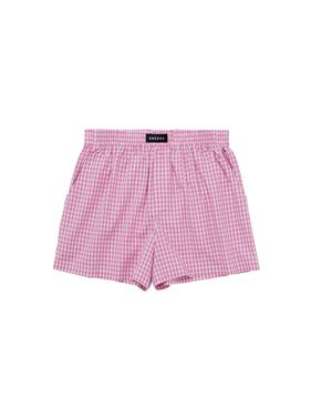 Three-Pocket Boxers Pink Gingham