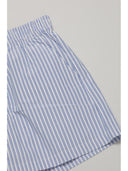 detail of white short with blue pinstripe by one dna brand