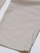 Pinstripe Poplin Lounge Pants in Khaki - 100% Cotton