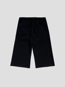 Cut-Off Sweatpant Shorts in Black