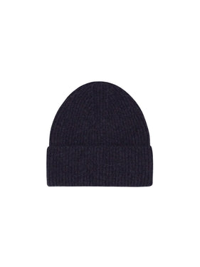 dark gray wool beanie