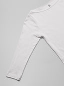 Three-Quarter Sleeve Boatneck Top White