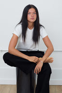 Wide-Leg Sweatpants in Black