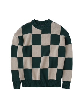 green checkerboard sweater one dna