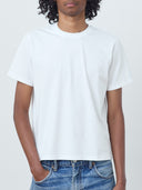 ONE DNA Jacob men's white cropped t-shirt, front view