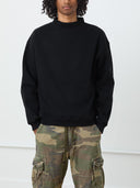 Core Mock Neck Sweatshirt in Black