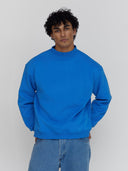 Mock Neck Sweatshirt in Electric Blue - Core