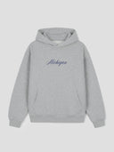 Michigan Script Hoodie in Heather Gray Pre-Order