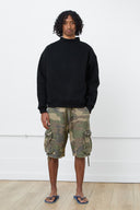 Core Mock Neck Sweatshirt in Black