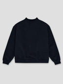mock neck sweatshirt black one dna