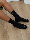 Everyday Athletic Crew Socks in Black