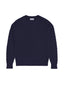 navy cable knit sweater cotton one dna