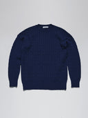 Cable Knit Sweater Navy