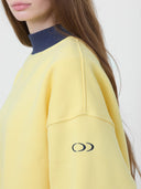 Mockneck Sweatshirt in Butter Yellow & Navy