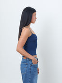 Manon Ribbed Cami in Navy