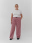 red gingham pants plus size