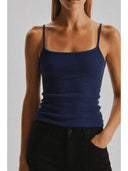 Manon Ribbed Cami in Navy