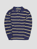Vintage Ralph Lauren Navy & yellow Striped Polo