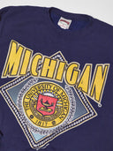 Vintage Nutmeg Michigan Graphic Crewneck Sweatshirt