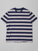 Vintage Ralph Lauren White & Blue Striped Tee