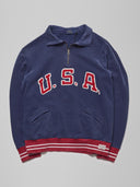 Vintage Polo Ralph Lauren USA Quarterzip Sweatshirt