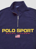 Vintage Ralph Lauren Yellow and Blue Quarter Zip