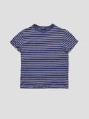 Vintage Polo Ralph Lauren Navy & White Striped Tee
