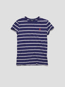 Vintage Polo Ralph Lauren Navy & White Striped T-Shirt