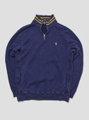 Vintage Polo Ralph Lauren Yellow and Blue Quarter Zip