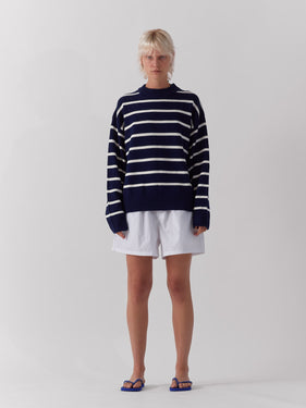 women's nautical striped sweater one dna