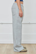 Wide-Leg Sweatpants in Heather Gray